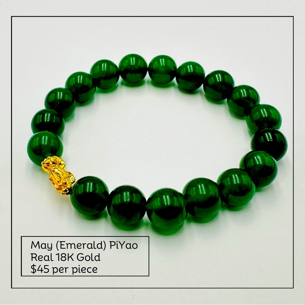 Real 18K Pi Yao May Emerald